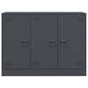 Anthrazitfarbenes Sideboard Togu 99x39x73cm (Stahl)