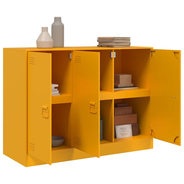 Senfgelber Nachttisch Togu 99x39x73cm (Stahl)