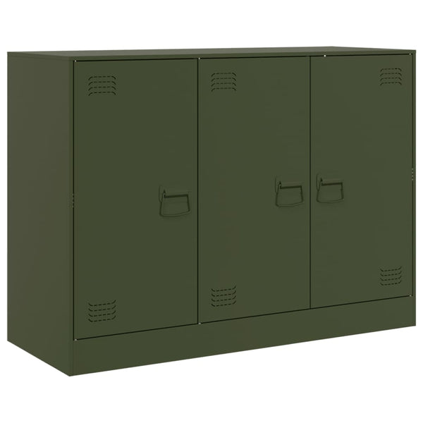 Olivgrünes Sideboard Togu 99x39x73cm (Stahl)
