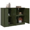 Olivgrünes Sideboard Togu 99x39x73cm (Stahl)