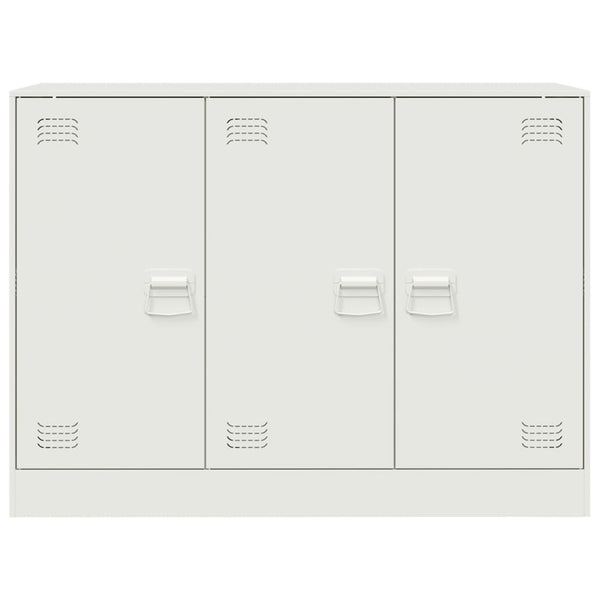 Weißes Sideboard Togu 99x39x73cm (Stahl)