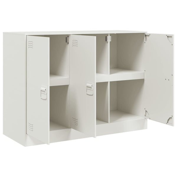 Weißes Sideboard Togu 99x39x73cm (Stahl)