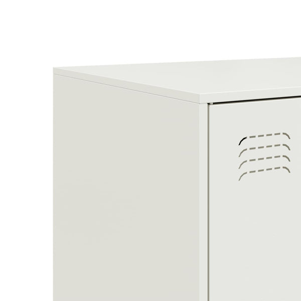 Weißes Sideboard Togu 99x39x73cm (Stahl)