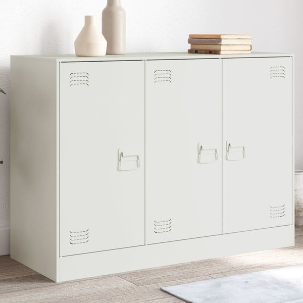 Weißes Sideboard Togu 99x39x73cm (Stahl)