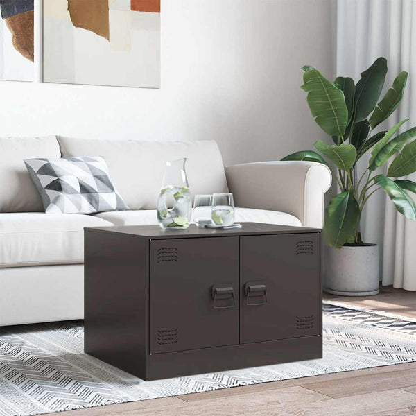 Couchtisch Brehar, schwarz, 67x50x44 cm (Stahl)