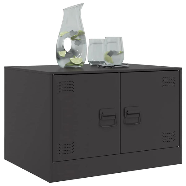 Couchtisch Brehar, schwarz, 67x50x44 cm (Stahl)