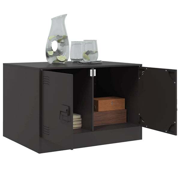 Couchtisch Brehar, schwarz, 67x50x44 cm (Stahl)