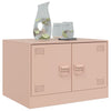 Pinkfarbener Couchtisch Brehar 67x50x44cm (Stahl)
