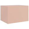 Pinkfarbener Couchtisch Brehar 67x50x44cm (Stahl)