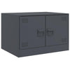 Anthrazit Couchtisch Brehar 67x50x44cm (Stahl)