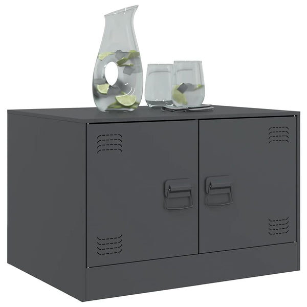 Anthrazit Couchtisch Brehar 67x50x44cm (Stahl)
