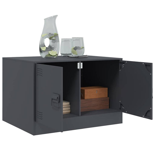 Anthrazit Couchtisch Brehar 67x50x44cm (Stahl)