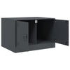Anthrazit Couchtisch Brehar 67x50x44cm (Stahl)