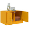 Senfgelber Couchtisch Brehar 67x50x44cm (Stahl)