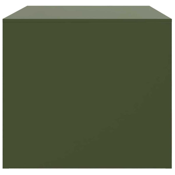 Couchtisch Brehar 67x50x44cm olivgrün (Stahl)