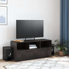 Schwarzes TV-Möbel Sirianu 99x39x44cm (Stahl)