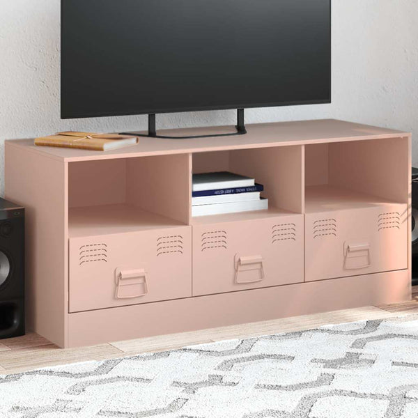 Rosa TV-Bank Sirianu 99x39x44cm (Stahl)
