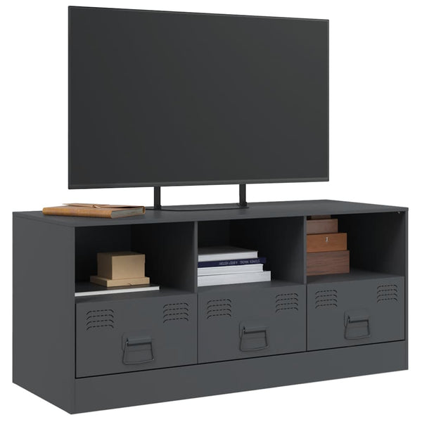 Antrasiitti tv-taso Sirianu 99x39x44cm (teräs)