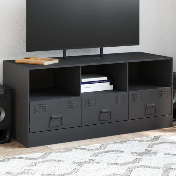 Antrasiitti tv-taso Sirianu 99x39x44cm (teräs)