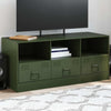 TV-Unterschrank Sirianu olivgrün 99x39x44cm (Stahl)