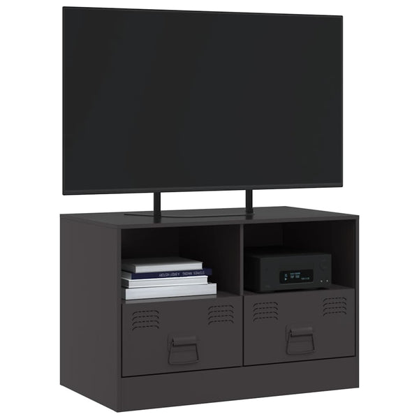 Musta tv-taso Brittny 67x39x44cm (teräs)