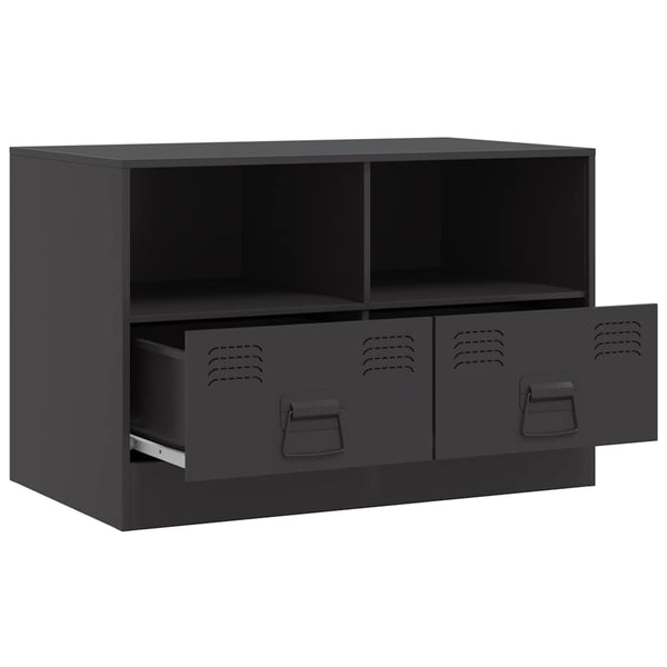 Musta tv-taso Brittny 67x39x44cm (teräs)