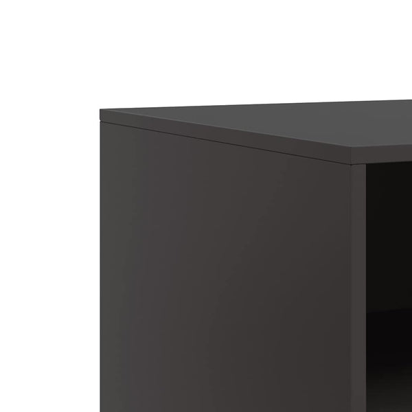 Musta tv-taso Brittny 67x39x44cm (teräs)