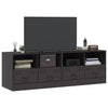 Musta tv-tasot Brittny 67x39x44cm (2 kpl, teräs)
