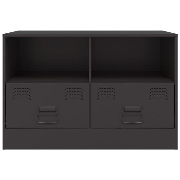 Musta tv-tasot Brittny 67x39x44cm (2 kpl, teräs)
