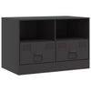 Musta tv-tasot Brittny 67x39x44cm (2 kpl, teräs)
