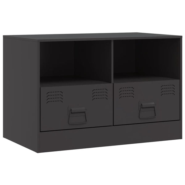 Musta tv-tasot Brittny 67x39x44cm (2 kpl, teräs)