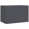 Anthrazitfarbene TV-Möbel Brittny 67x39x44cm (2 Stück Stahl)