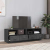 Anthrazitfarbene TV-Möbel Brittny 67x39x44cm (2 Stück Stahl)
