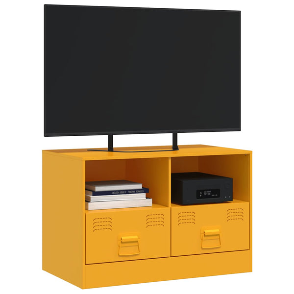 Sinapinkeltainen tv-taso Brittny 67x39x44cm (teräs)