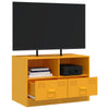 Sinapinkeltainen tv-taso Brittny 67x39x44cm (teräs)