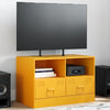 Sinapinkeltainen tv-taso Brittny 67x39x44cm (teräs)