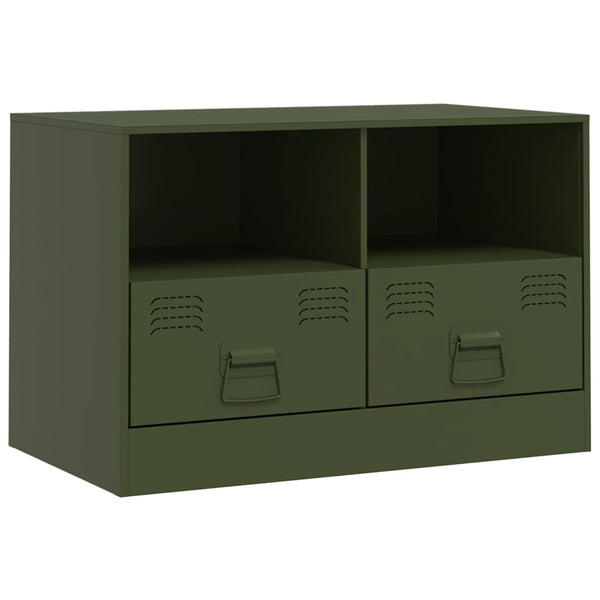 Oliivinvihreä tv-taso Brittny 67x39x44cm (teräs)