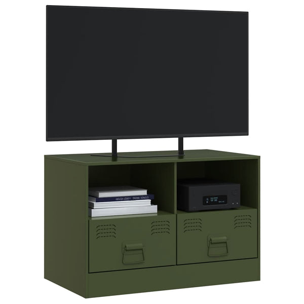 Oliivinvihreä tv-taso Brittny 67x39x44cm (teräs)
