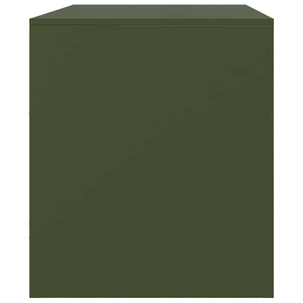 Oliivinvihreä tv-taso Brittny 67x39x44cm (teräs)
