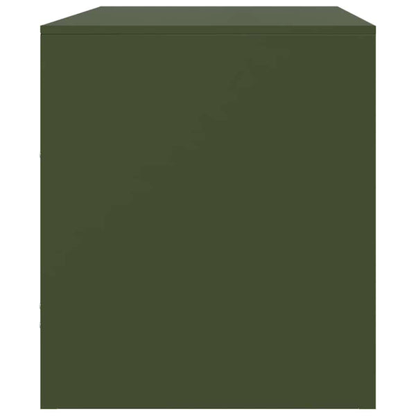 Oliivinvihreä tv-tasot Brittny 67x39x44cm (2 kpl, teräs)