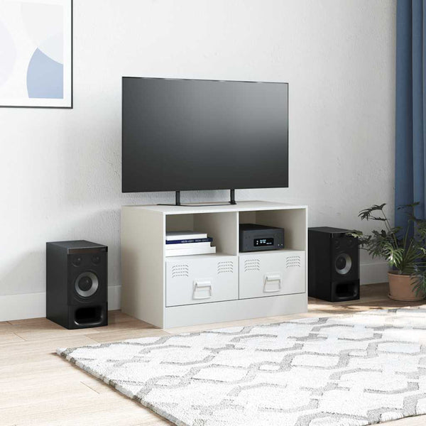 Valkoinen tv-taso Brittny 67x39x44cm (teräs)