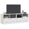 Valkoinen tv-tasot Brittny 67x39x44cm (2 kpl, teräs)