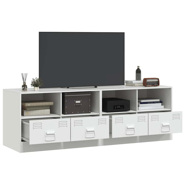 Valkoinen tv-tasot Brittny 67x39x44cm (2 kpl, teräs)