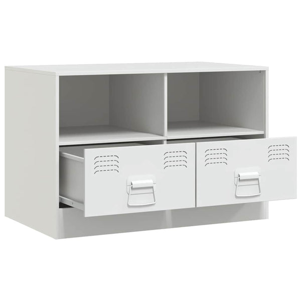 Valkoinen tv-tasot Brittny 67x39x44cm (2 kpl, teräs)