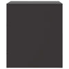 Schwarzer Nachttisch Galen 34,5x39x44cm (Stahl)