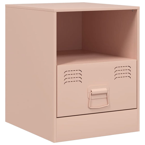 Rosa Nachttische Galen 34,5x39x44cm (2 St., Stahl)