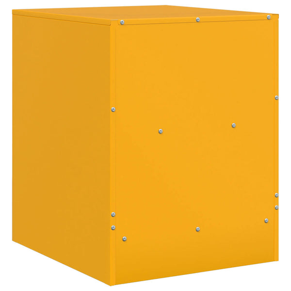 Sinapinkeltainen yöpöydät Galen 34,5x39x44cm (2 kpl, teräs)