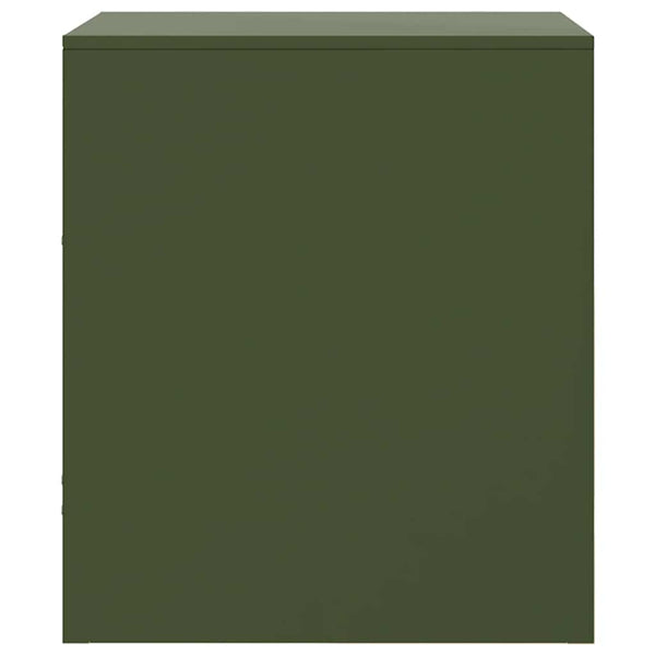 Nachttische Olivgrün Galen 34,5x39x44cm (2 St. Stahl)