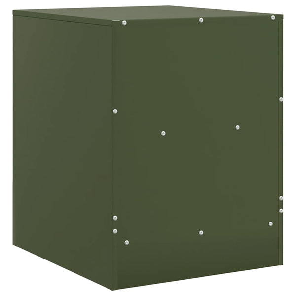 Nachttische Olivgrün Galen 34,5x39x44cm (2 St. Stahl)