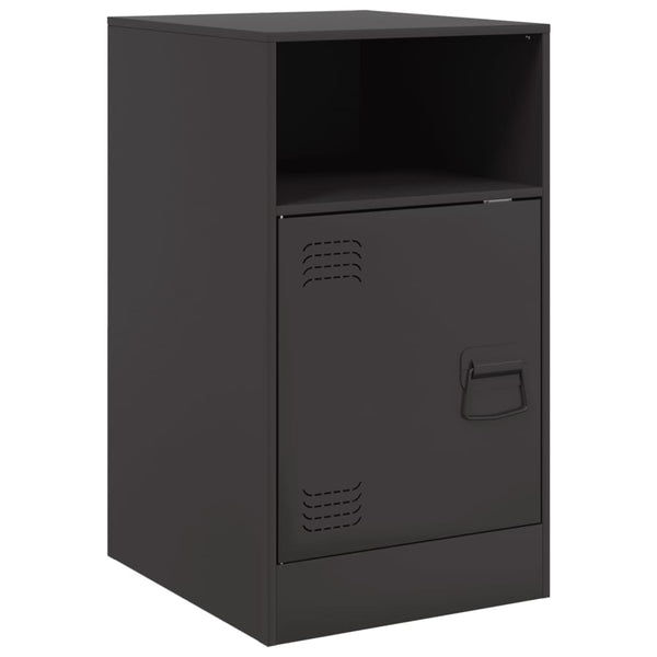 Musta yöpöytä Computer 34,5x39x62cm (teräs)